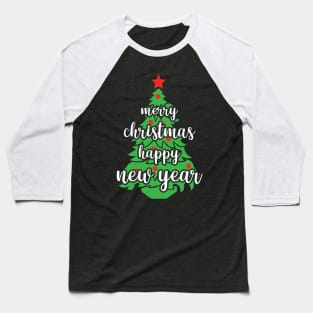 Merry Christmas and Happy New Year Baseball T-Shirt